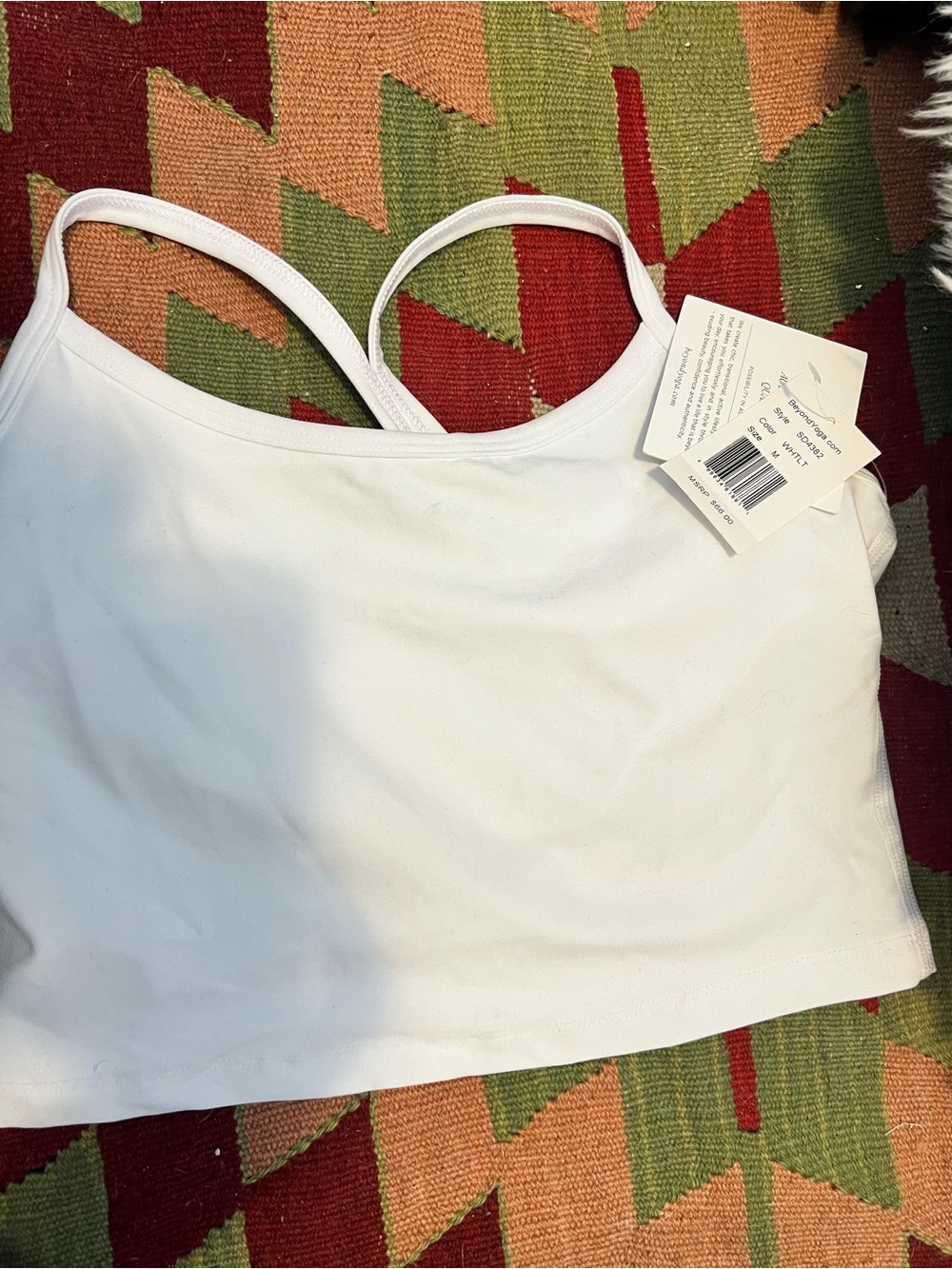 Beyond Yoga Crop Top with built in bra Thin Straps-NWT